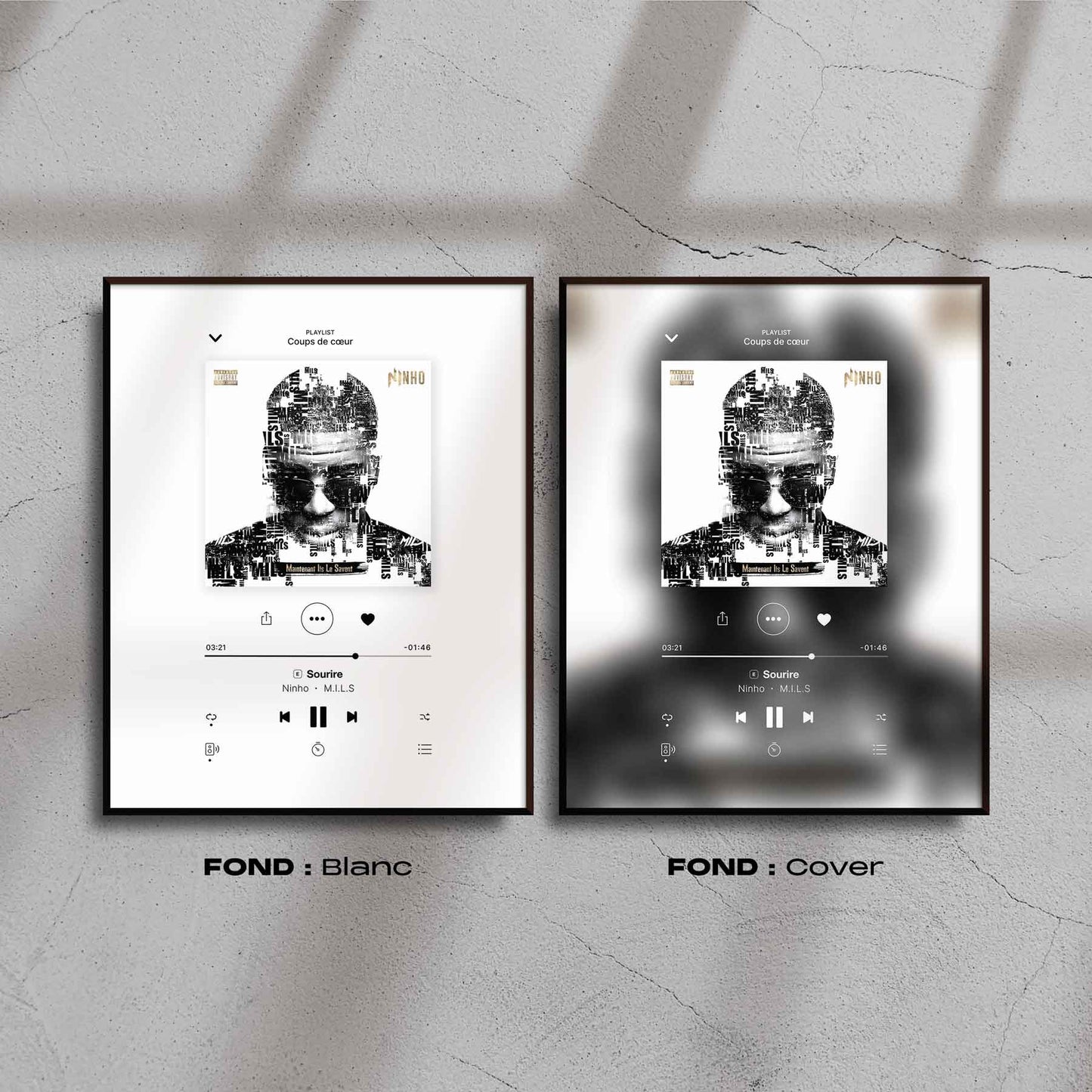 Poster Ninho - M.I.L.S 2.0 - Sourire - Top Frame