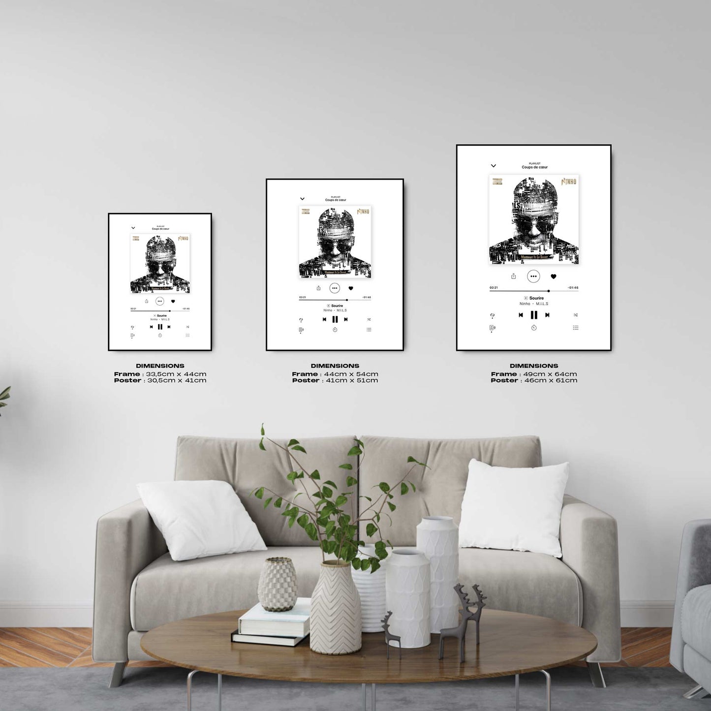 Poster Ninho - M.I.L.S 2.0 - Sourire - Top Frame
