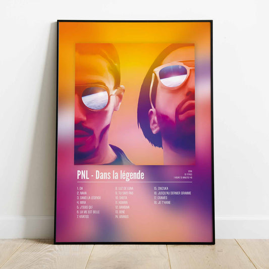 Poster PNL - Dans la légende - Top Frame