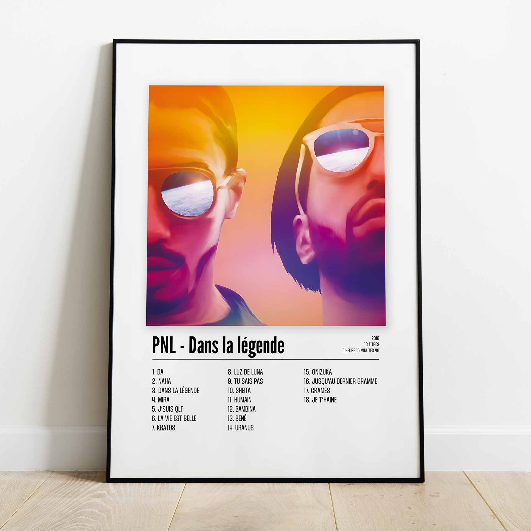 Poster PNL - Dans la légende - Top Frame