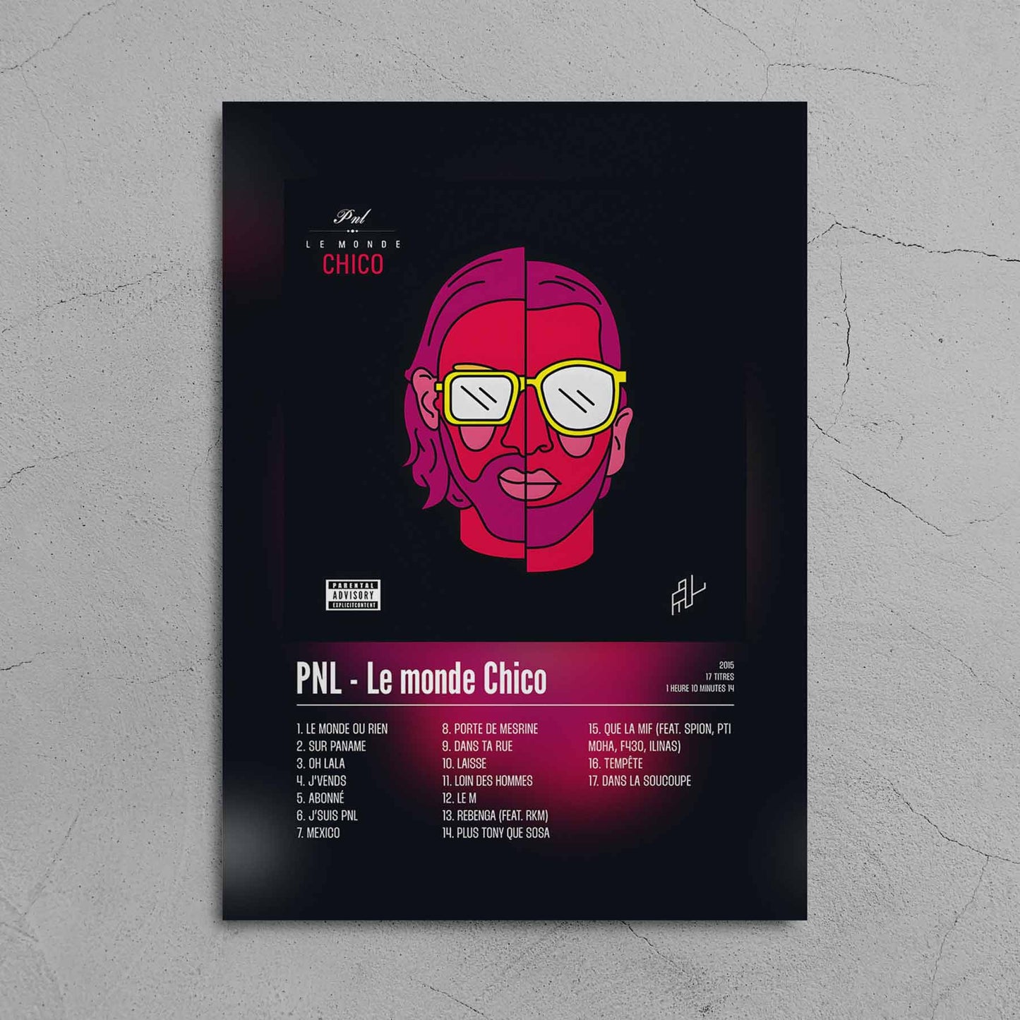 Poster PNL - Le monde Chico - Top Frame