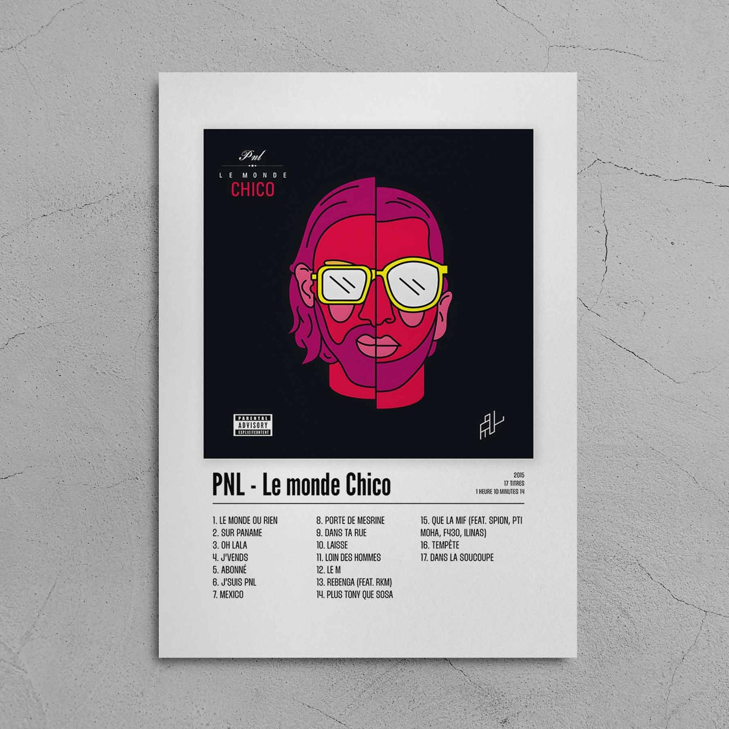 Poster PNL - Le monde Chico - Top Frame