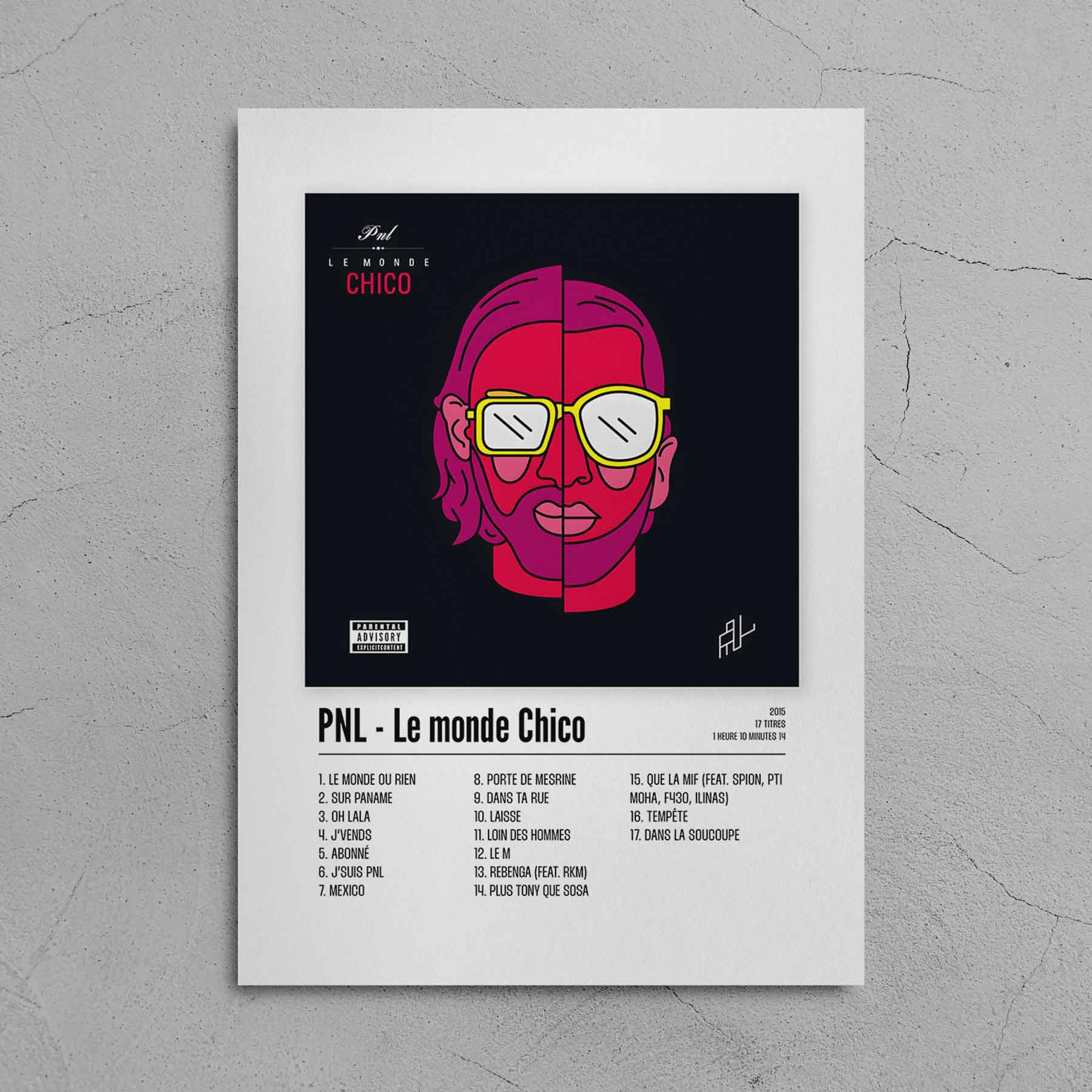 Poster PNL - Le monde Chico - Top Frame