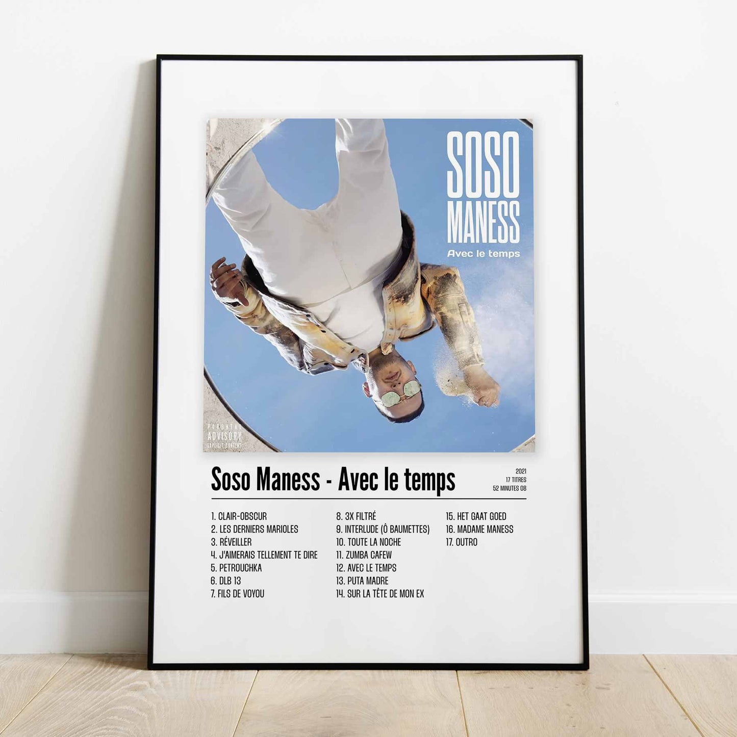 Poster Soso Maness - Avec le temps - Top Frame