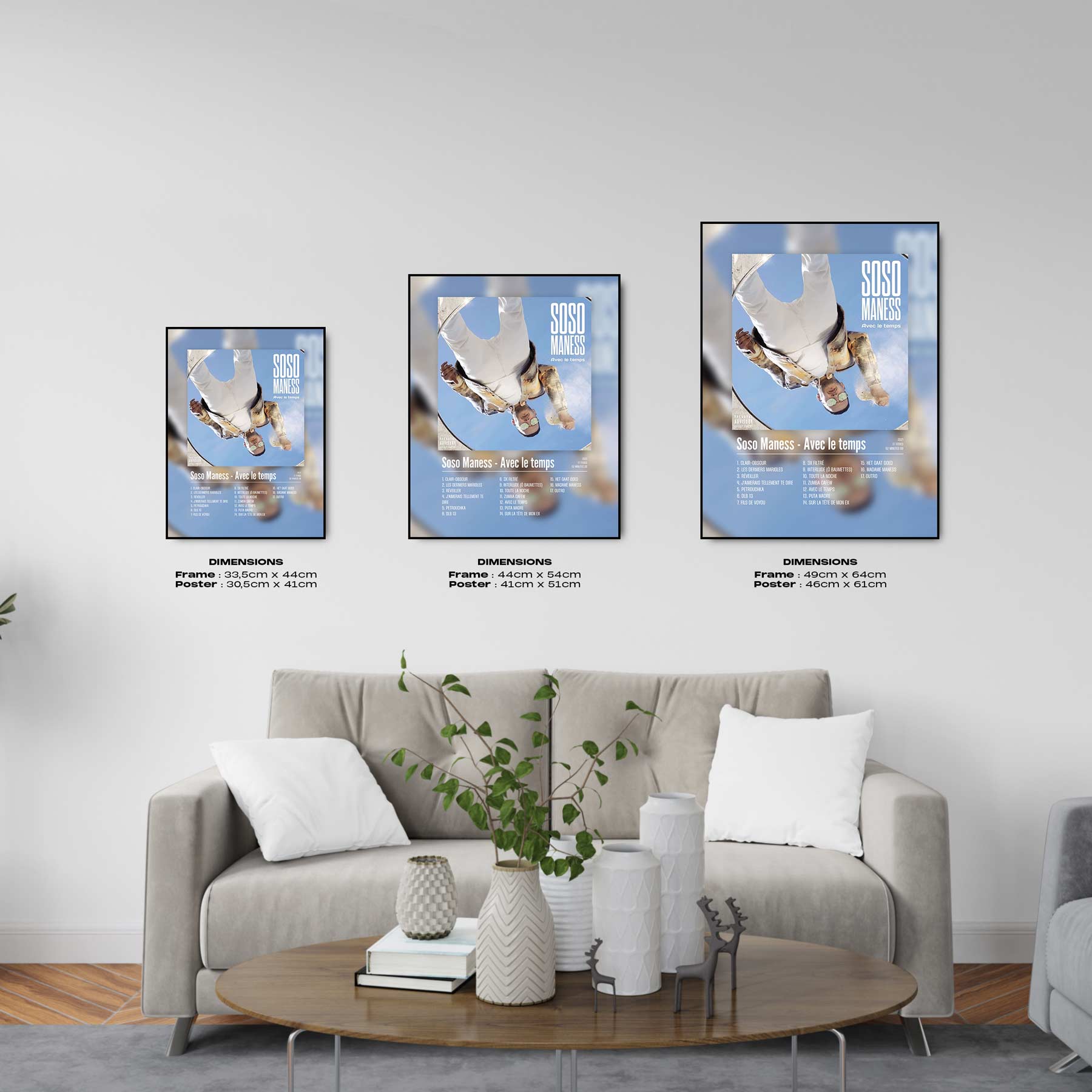 Poster Soso Maness - Avec le temps - Top Frame