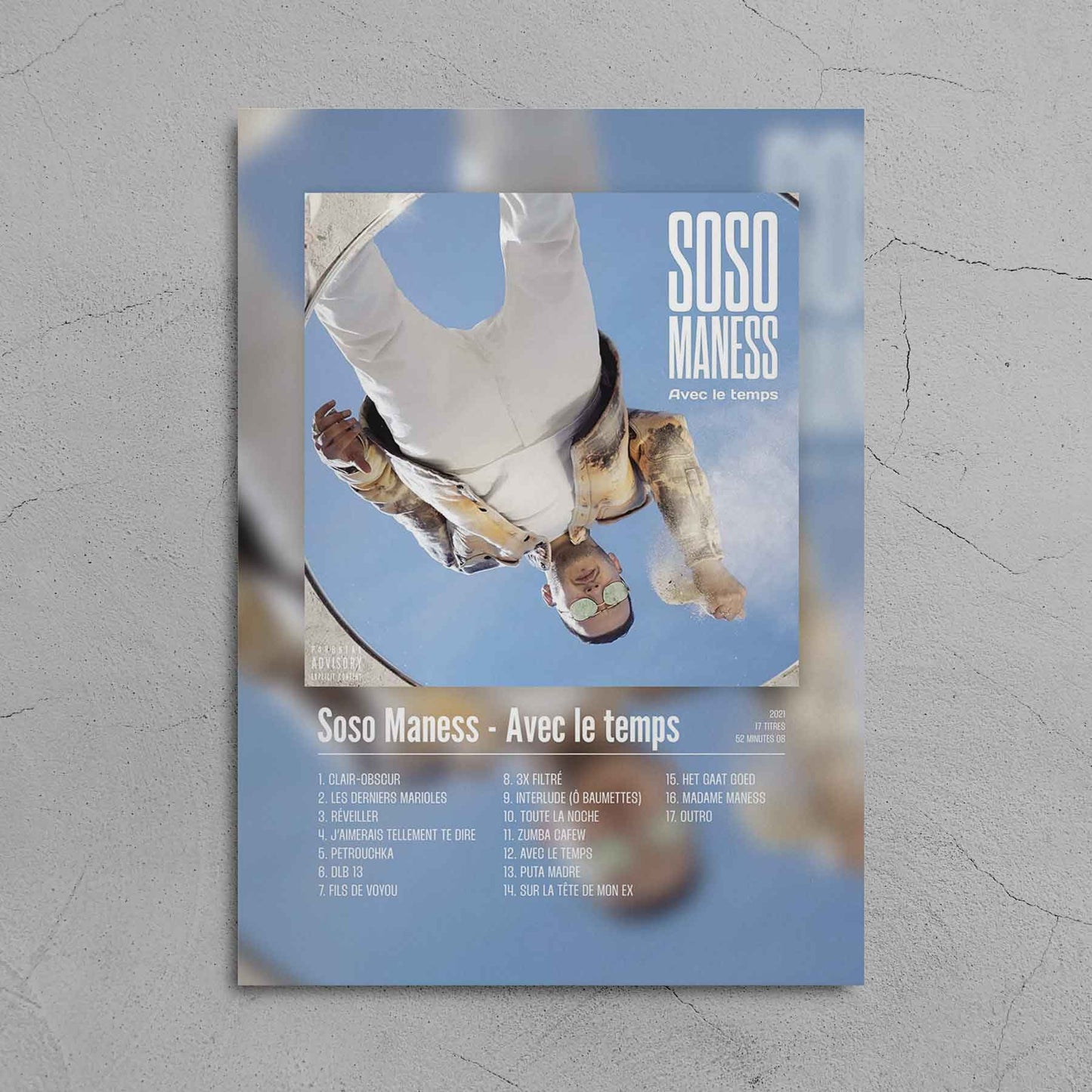 Poster Soso Maness - Avec le temps - Top Frame