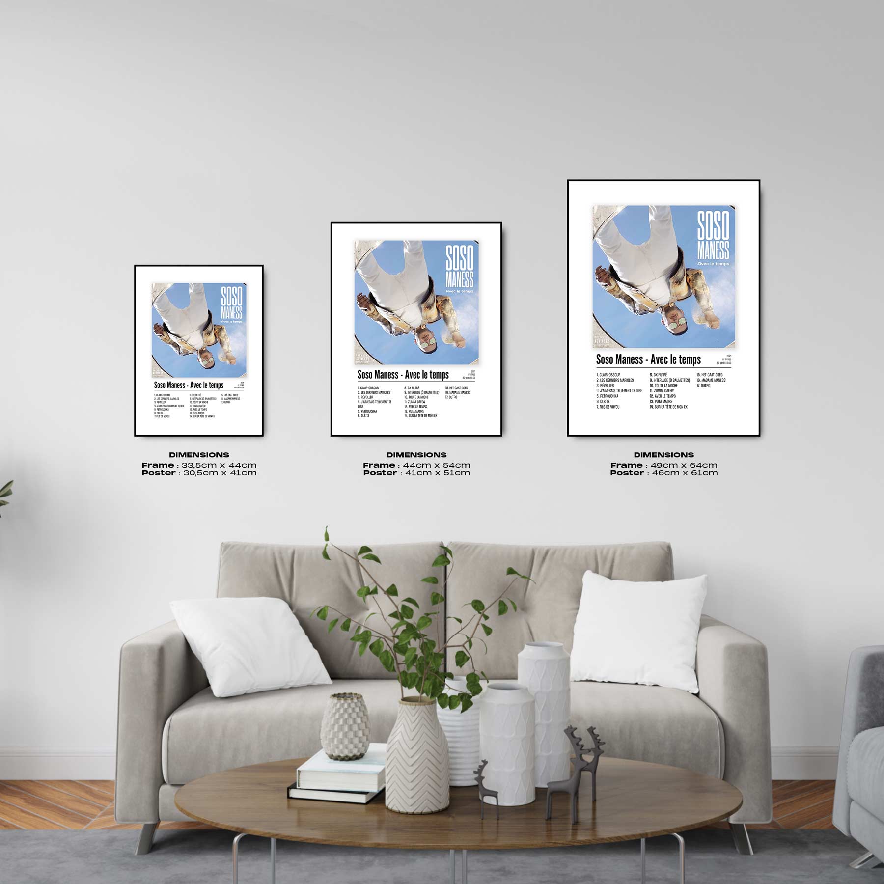 Poster Soso Maness - Avec le temps - Top Frame