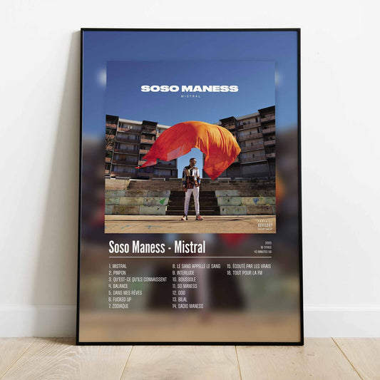 Poster Soso Maness - Mistral - Top Frame