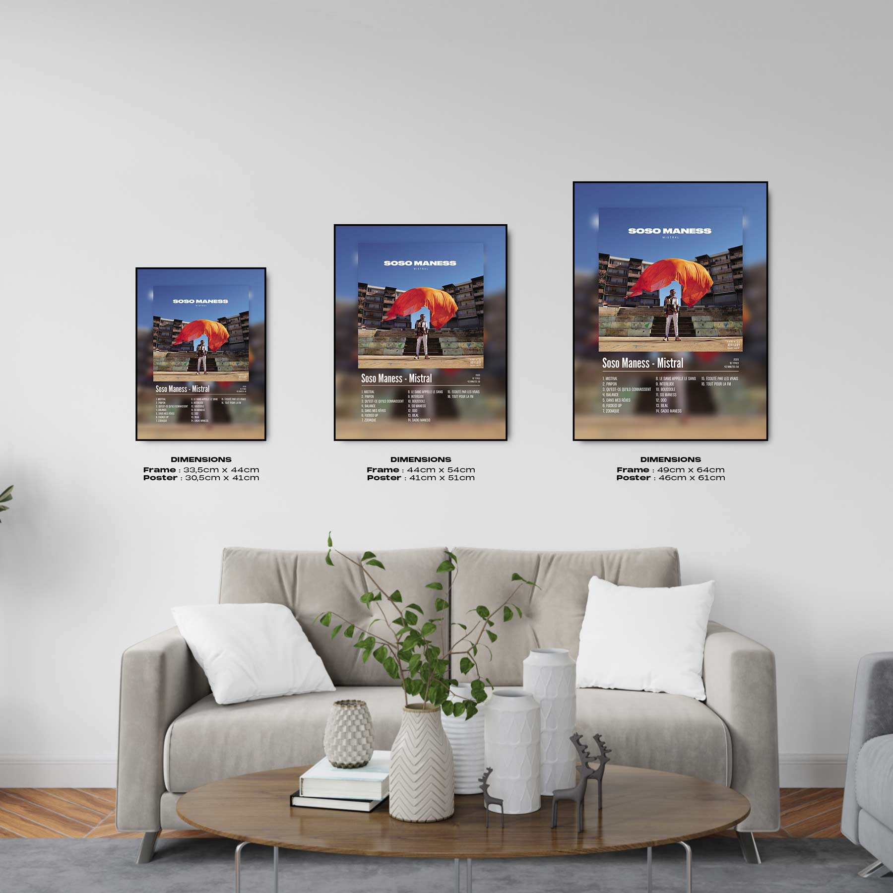 Poster Soso Maness - Mistral - Top Frame