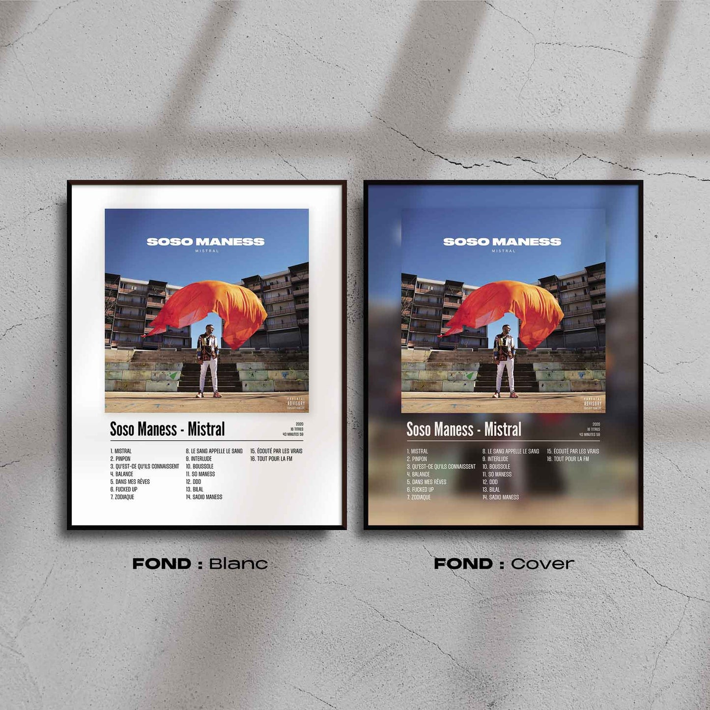 Poster Soso Maness - Mistral - Top Frame