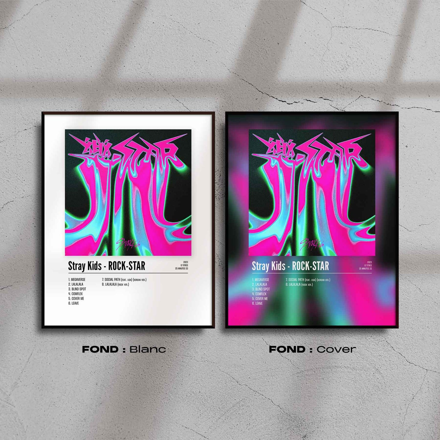 Poster Stray Kids - ROCK - STAR - Top Frame