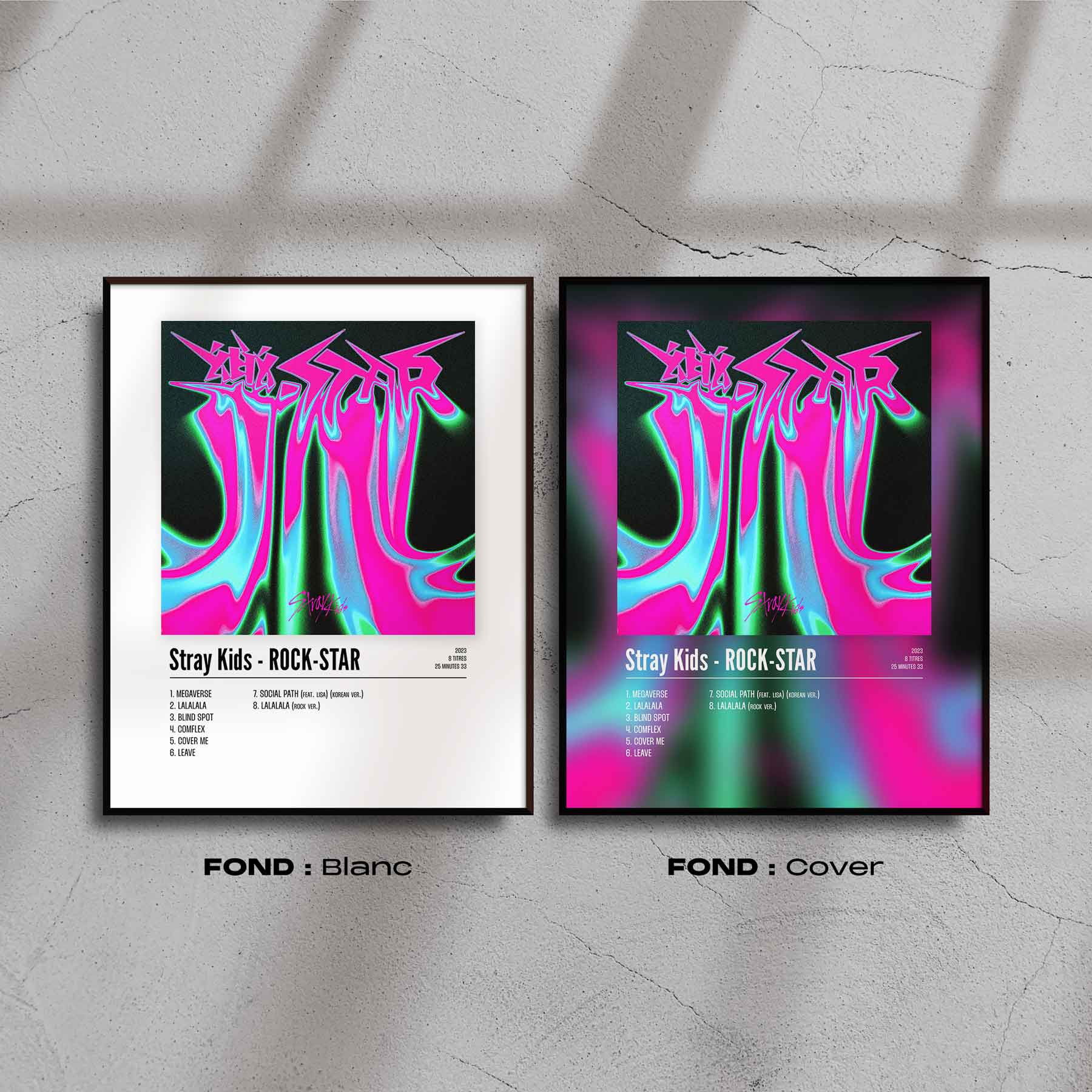 Poster Stray Kids - ROCK - STAR - Top Frame
