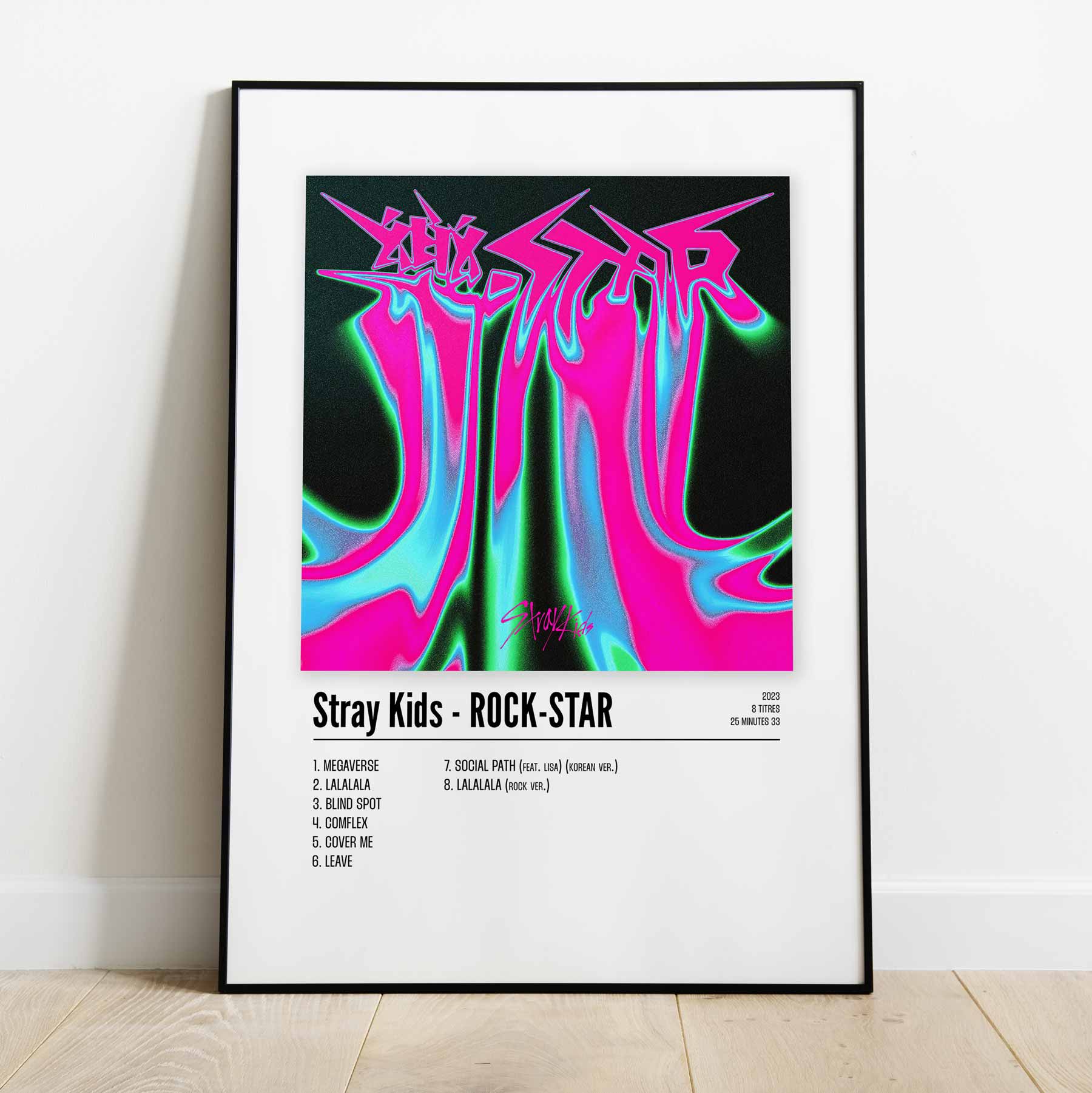 Poster Stray Kids - ROCK - STAR - Top Frame