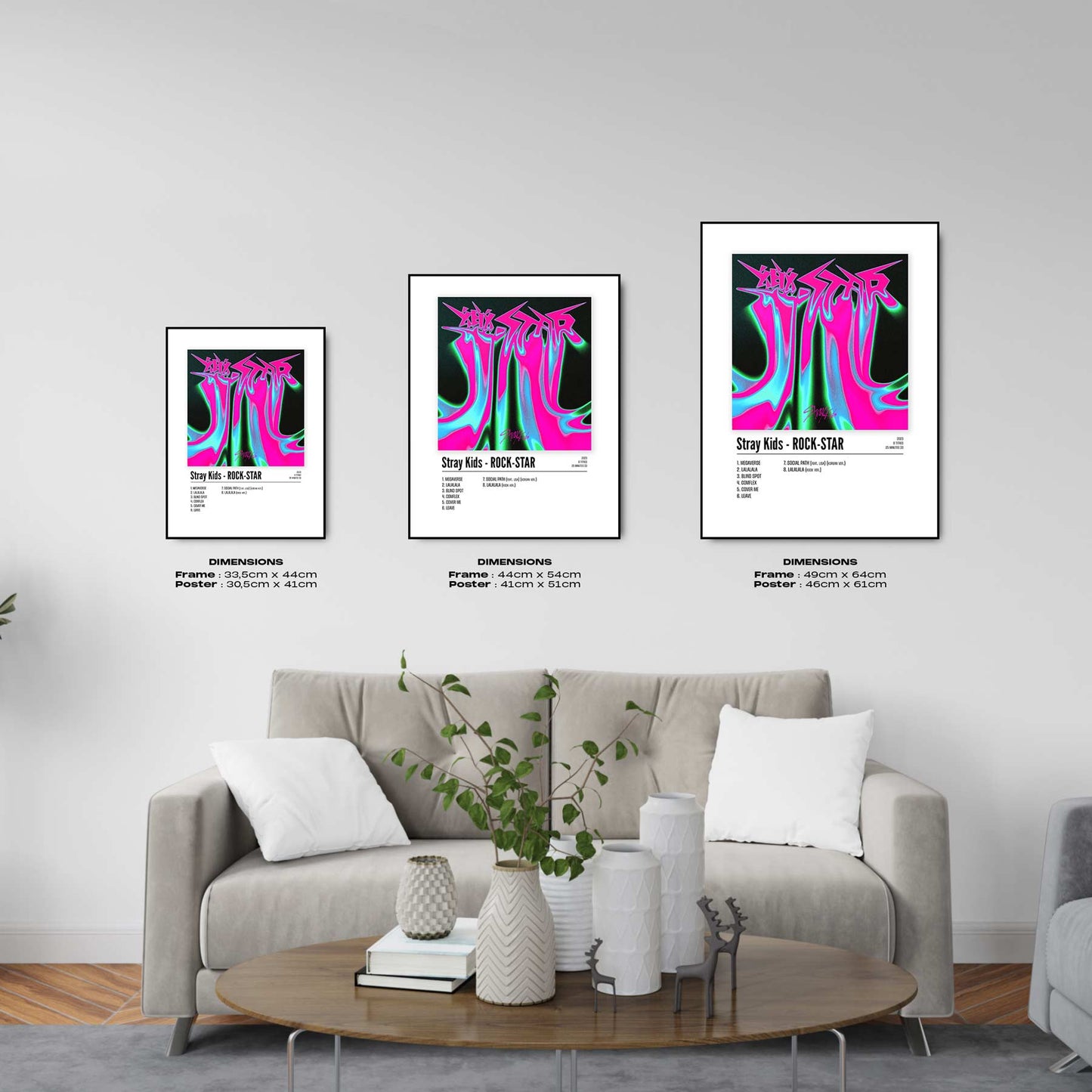 Poster Stray Kids - ROCK - STAR - Top Frame