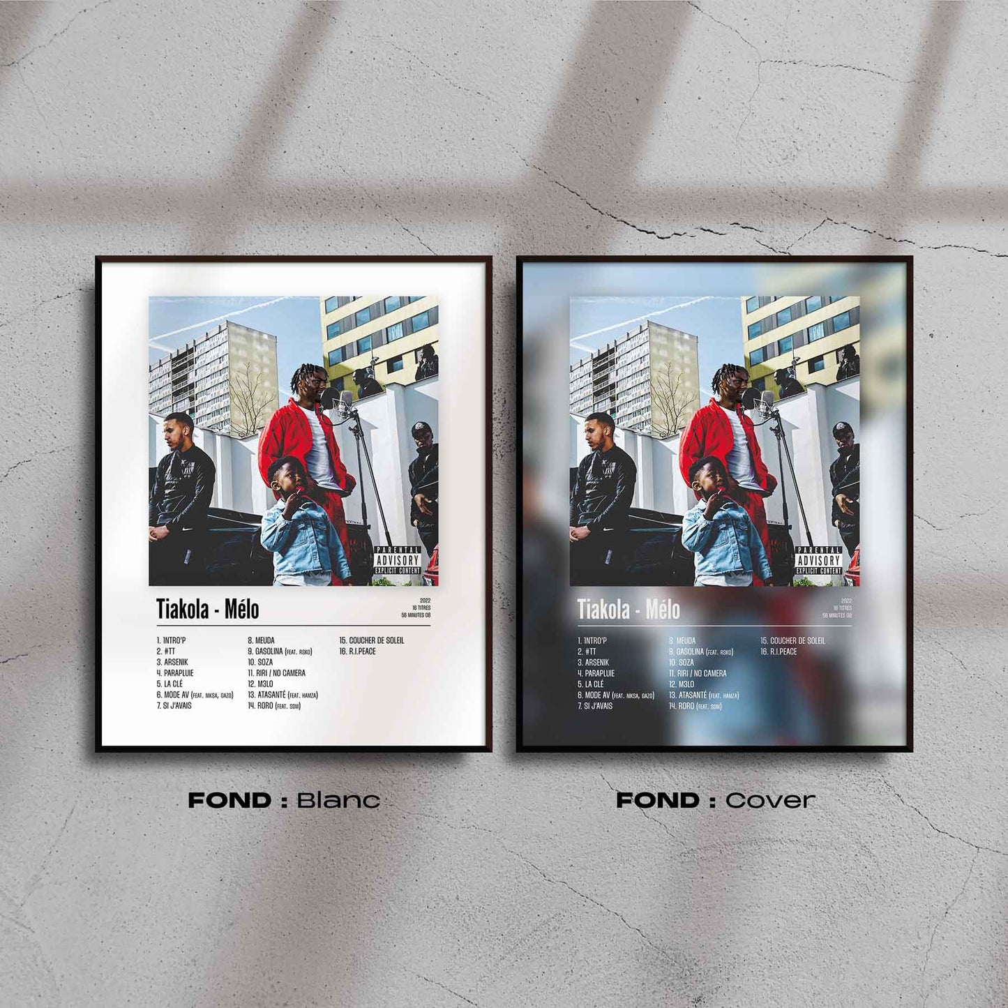 Poster Tiakola - Mélo - Top Frame