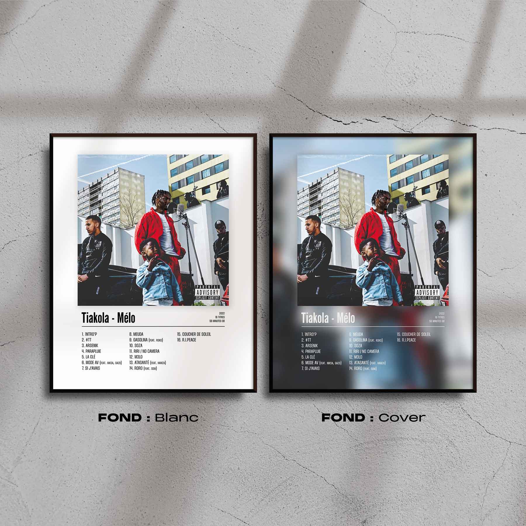 Poster Tiakola - Mélo - Top Frame