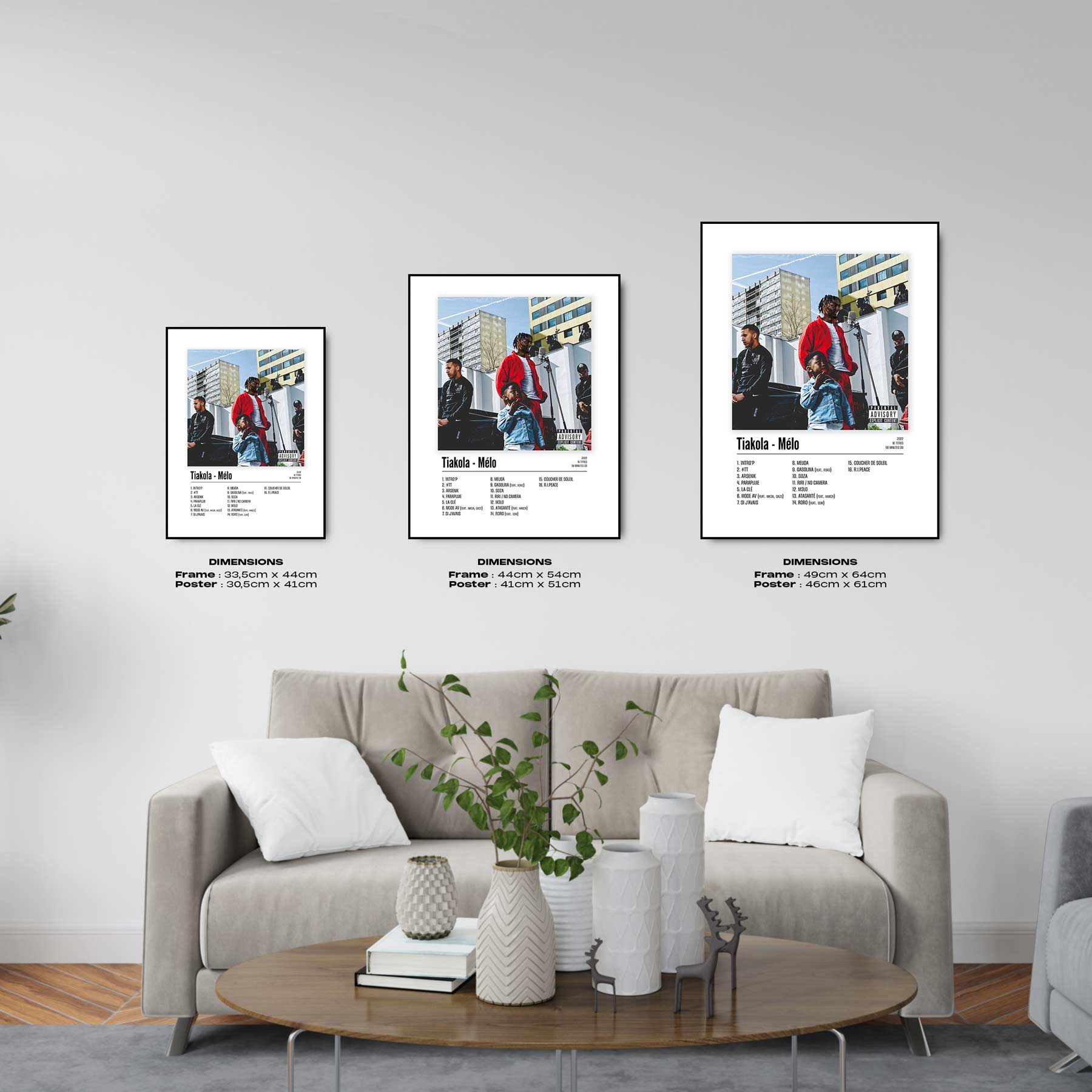 Poster Tiakola - Mélo - Top Frame