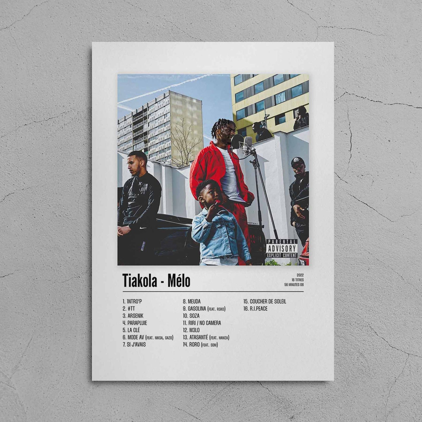 Poster Tiakola - Mélo - Top Frame