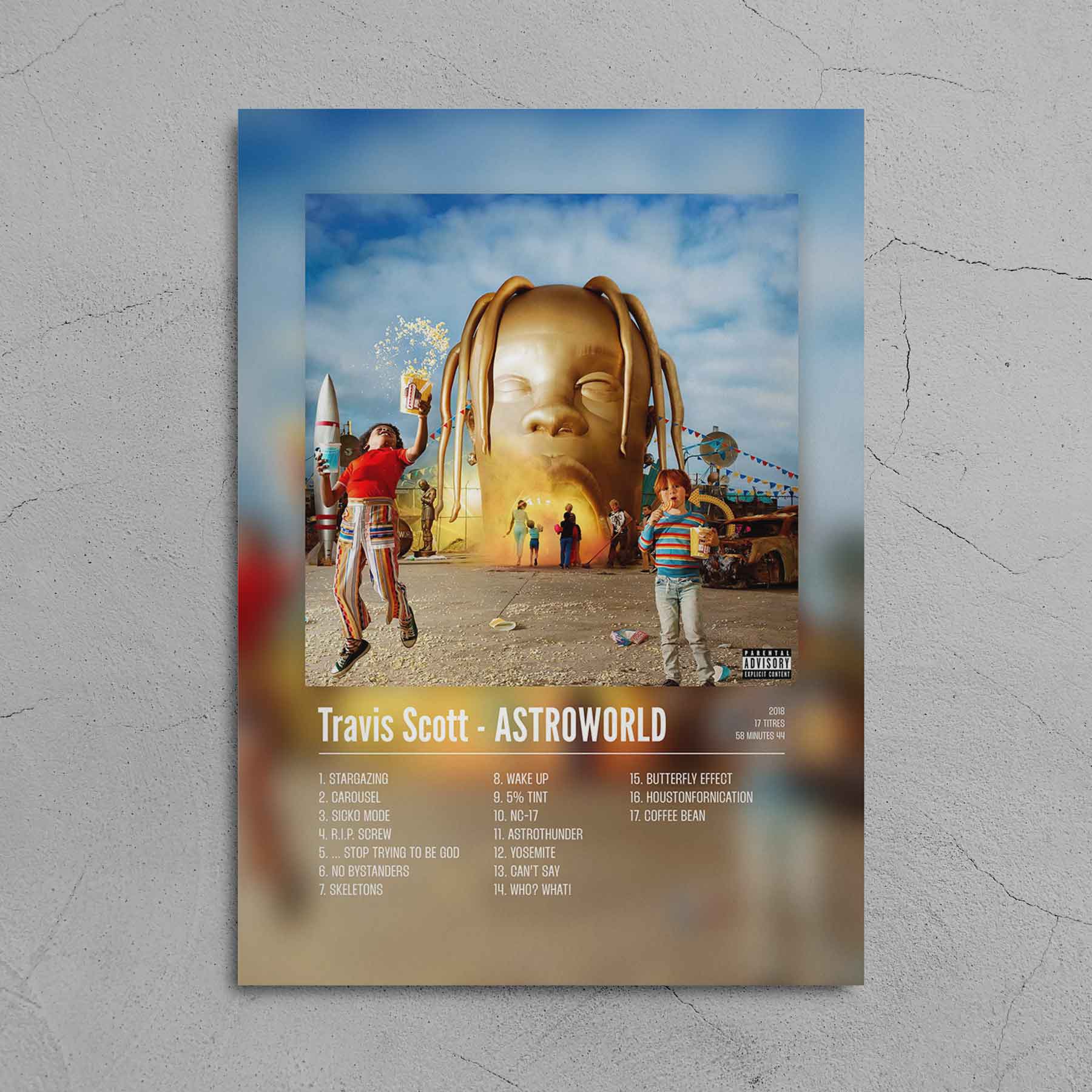 Poster Travis Scott - ASTROWORLD - Top Frame