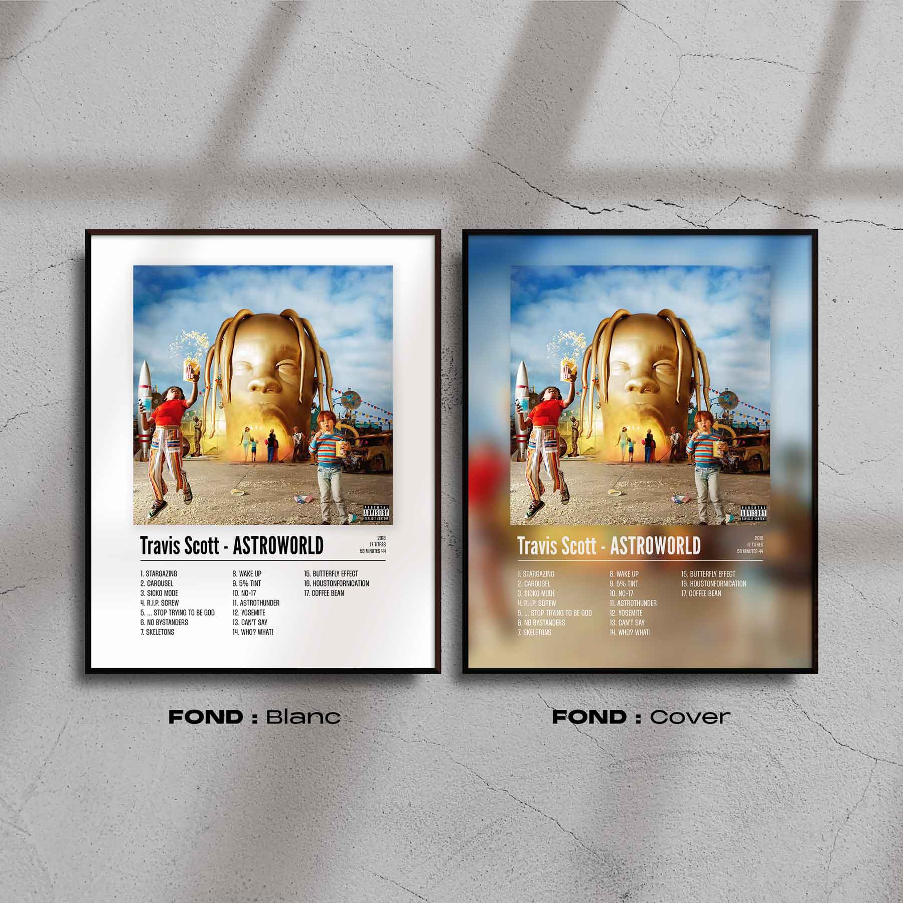 Poster Travis Scott - ASTROWORLD - Top Frame
