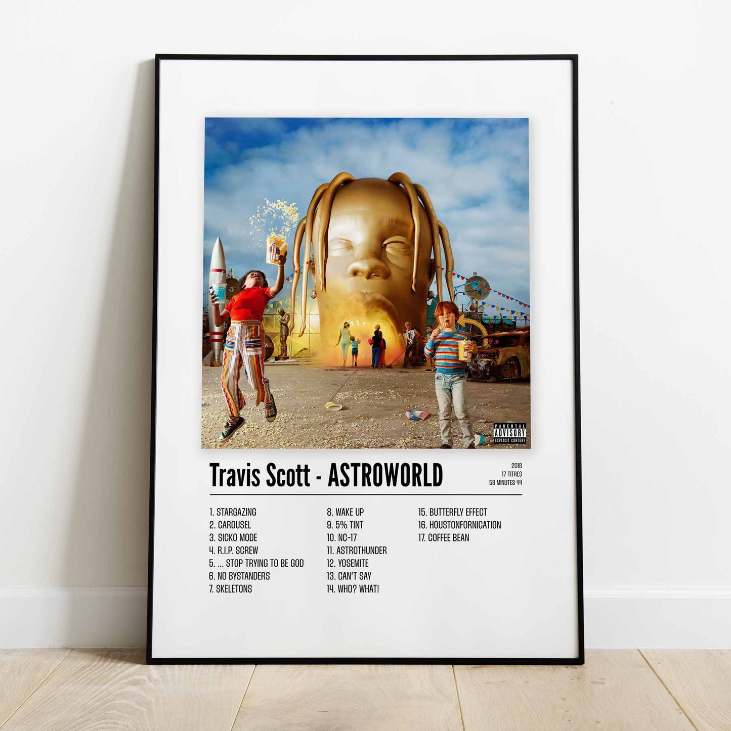 Poster Travis Scott - ASTROWORLD - Top Frame