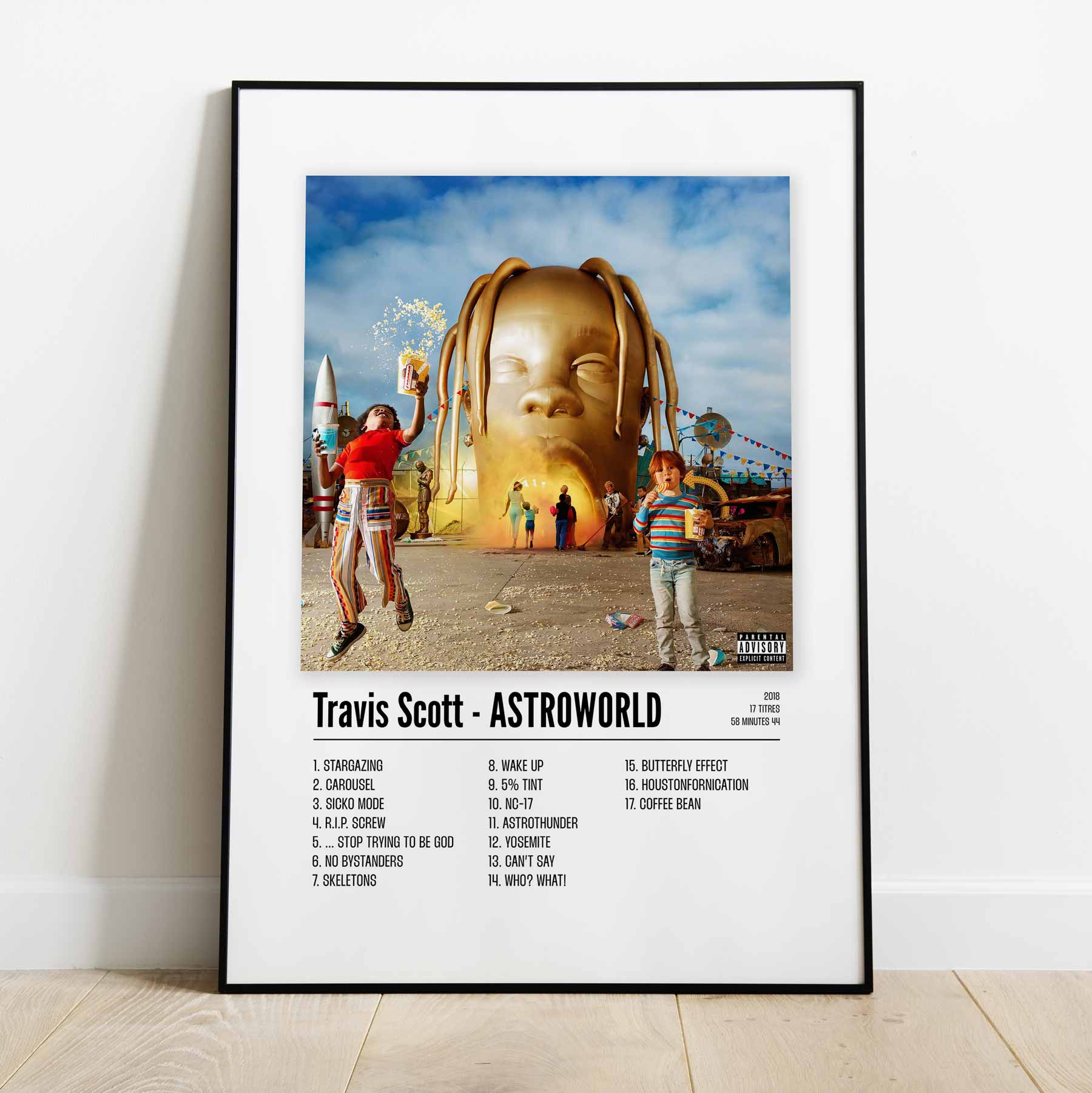 Poster Travis Scott - ASTROWORLD - Top Frame