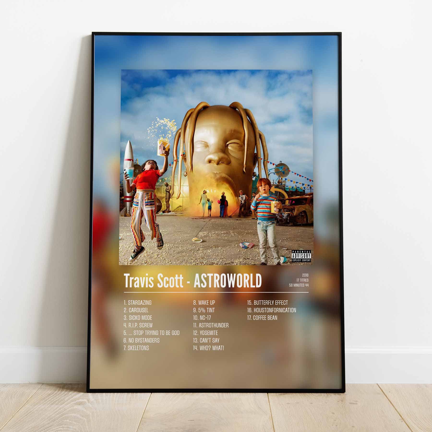 Poster Travis Scott - ASTROWORLD - Top Frame