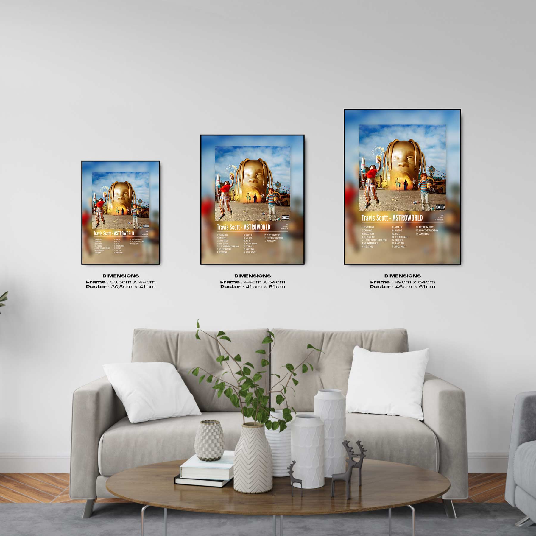Poster Travis Scott - ASTROWORLD - Top Frame
