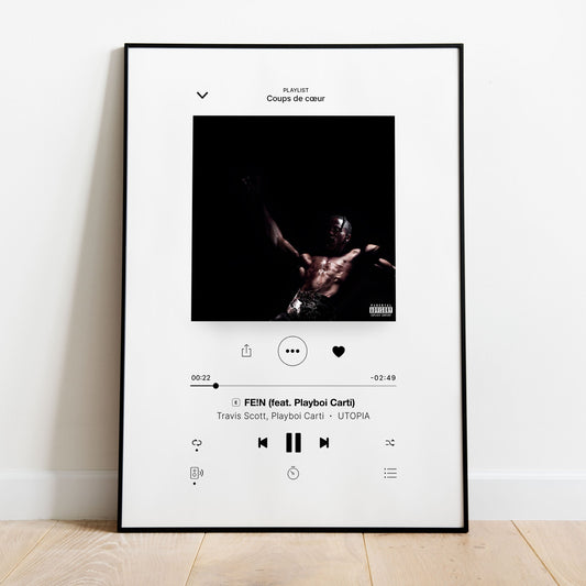 Poster Travis Scott - Utopia - FE!N - Top Frame