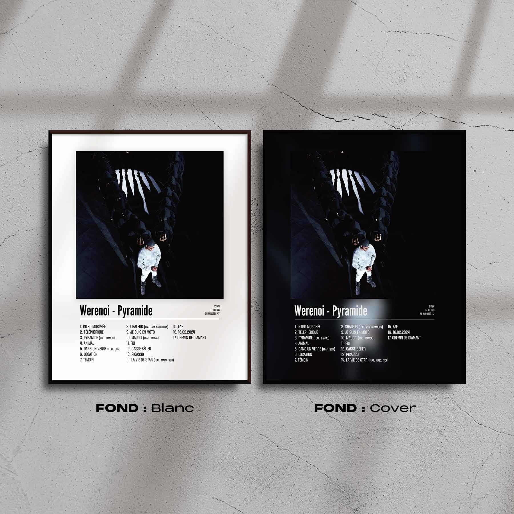 Poster Werenoi - Pyramide - Top Frame