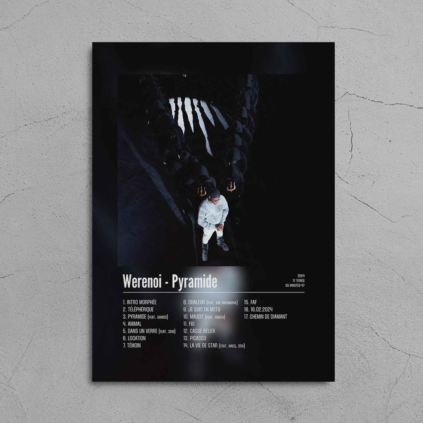 Poster Werenoi - Pyramide - Top Frame