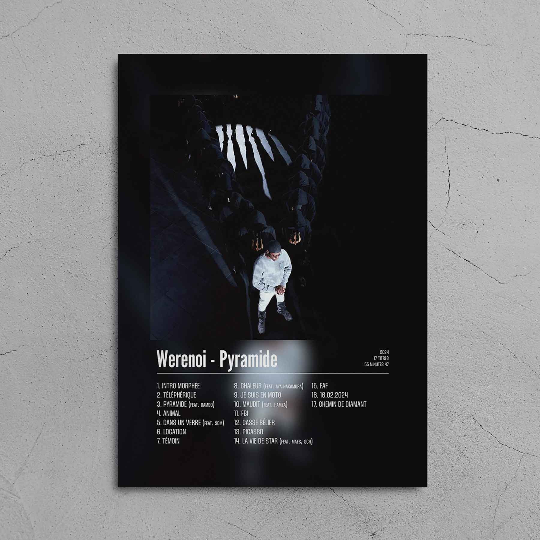 Poster Werenoi - Pyramide - Top Frame