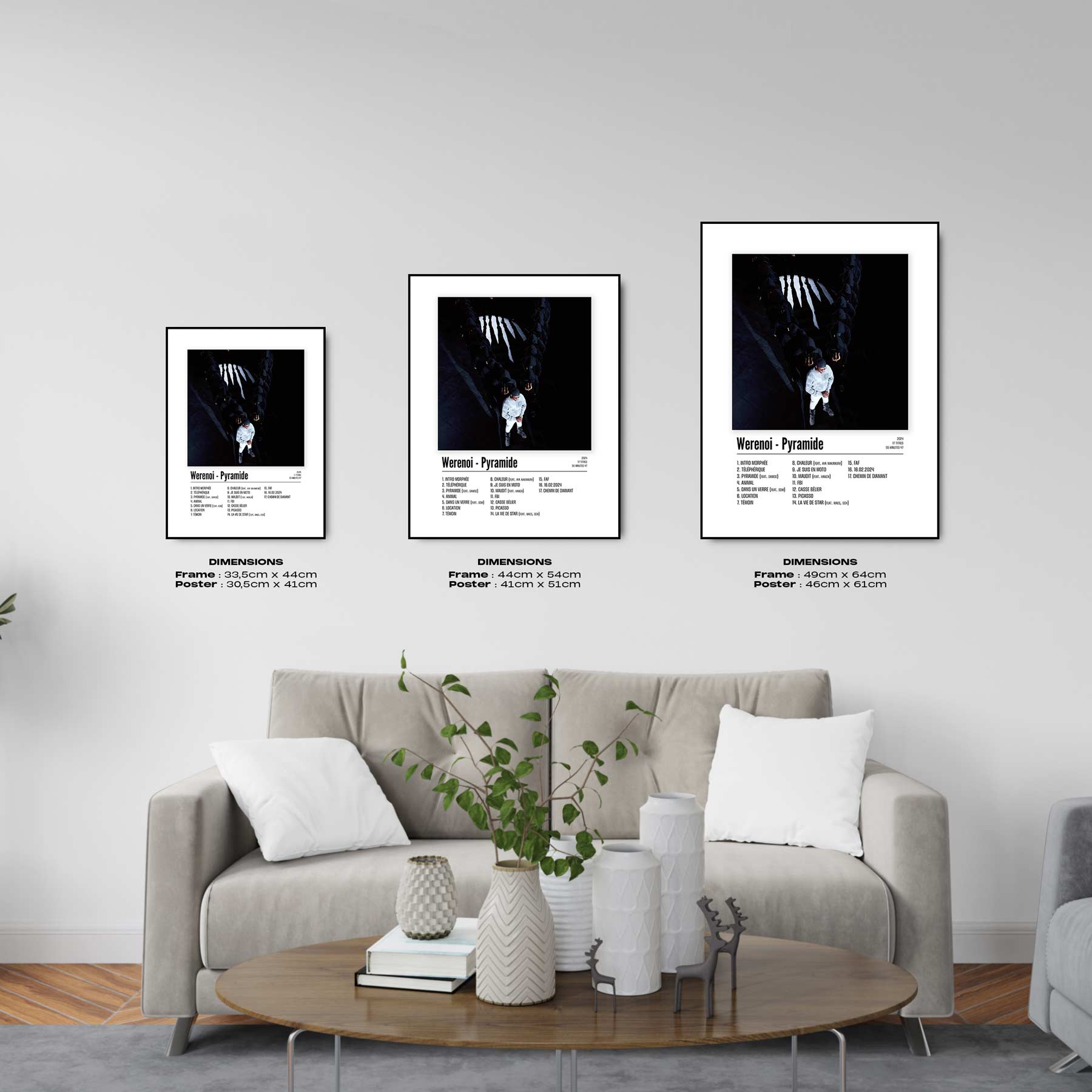 Poster Werenoi - Pyramide - Top Frame