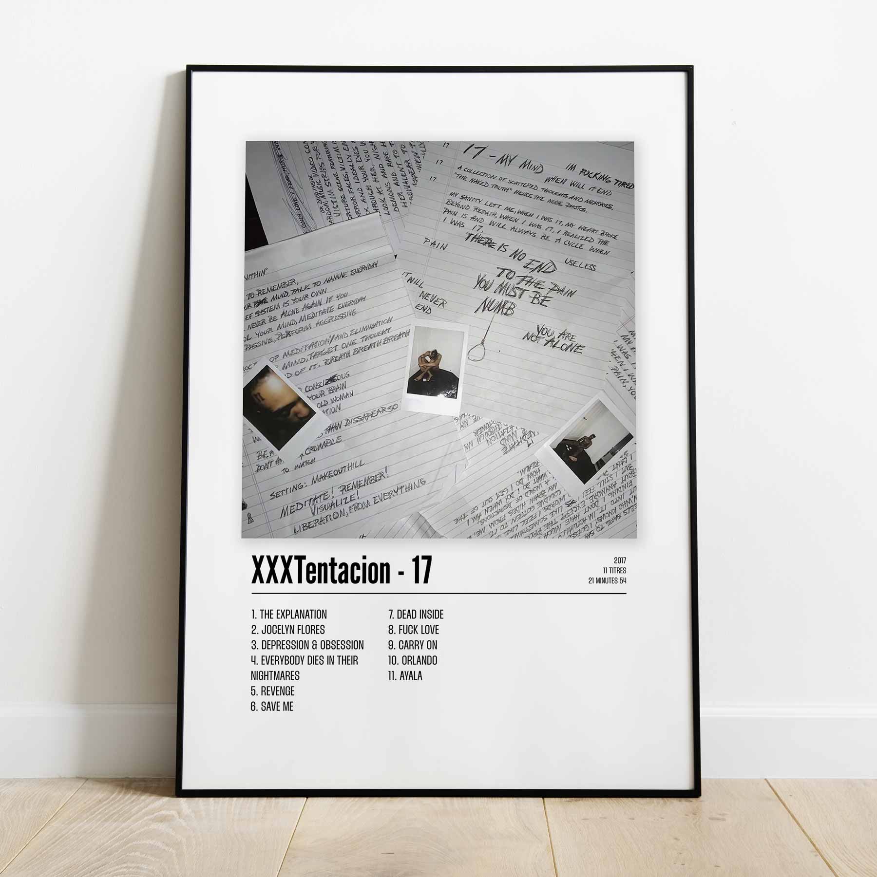 Poster XXXTentacion - 17 - Top Frame