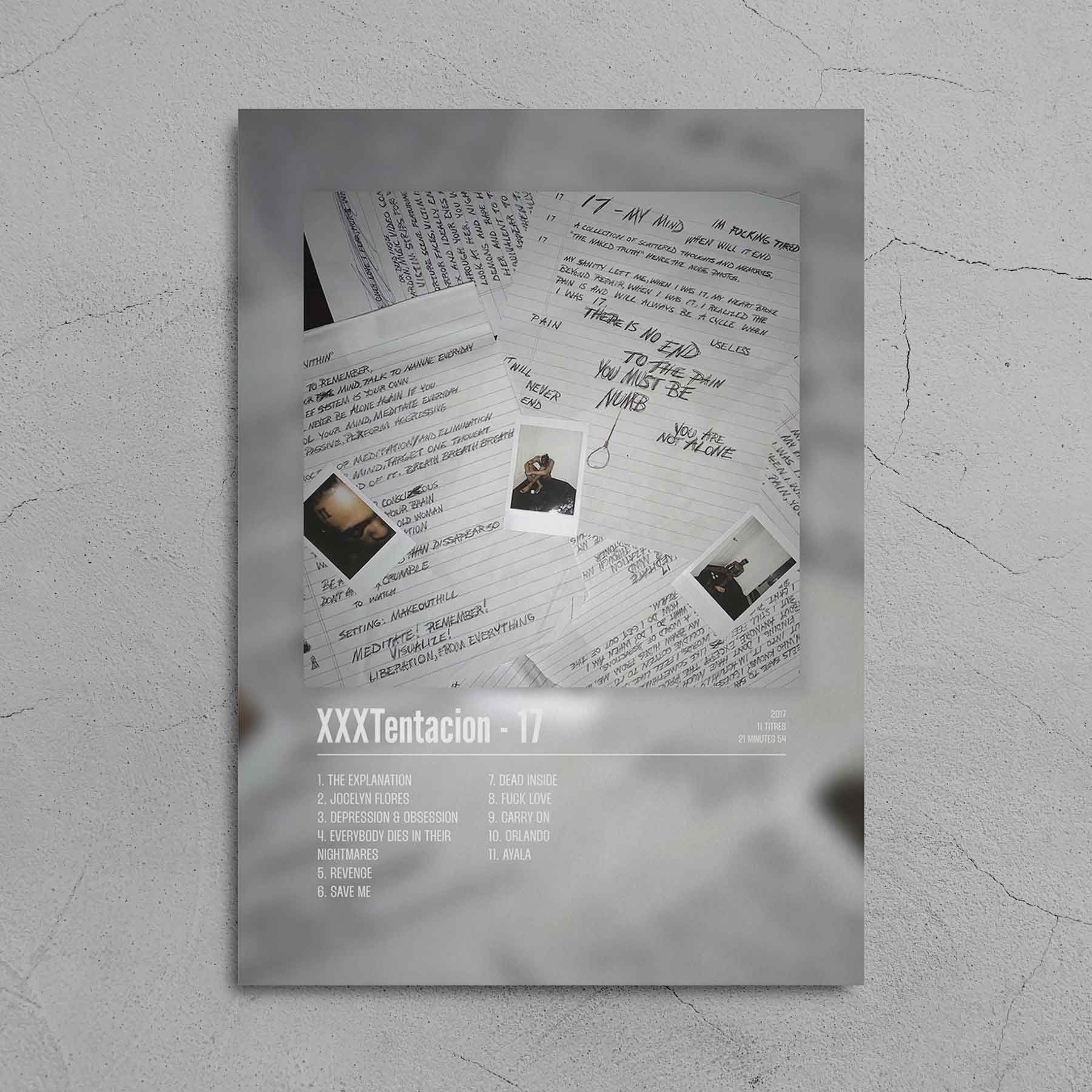 Poster XXXTentacion - 17 - Top Frame
