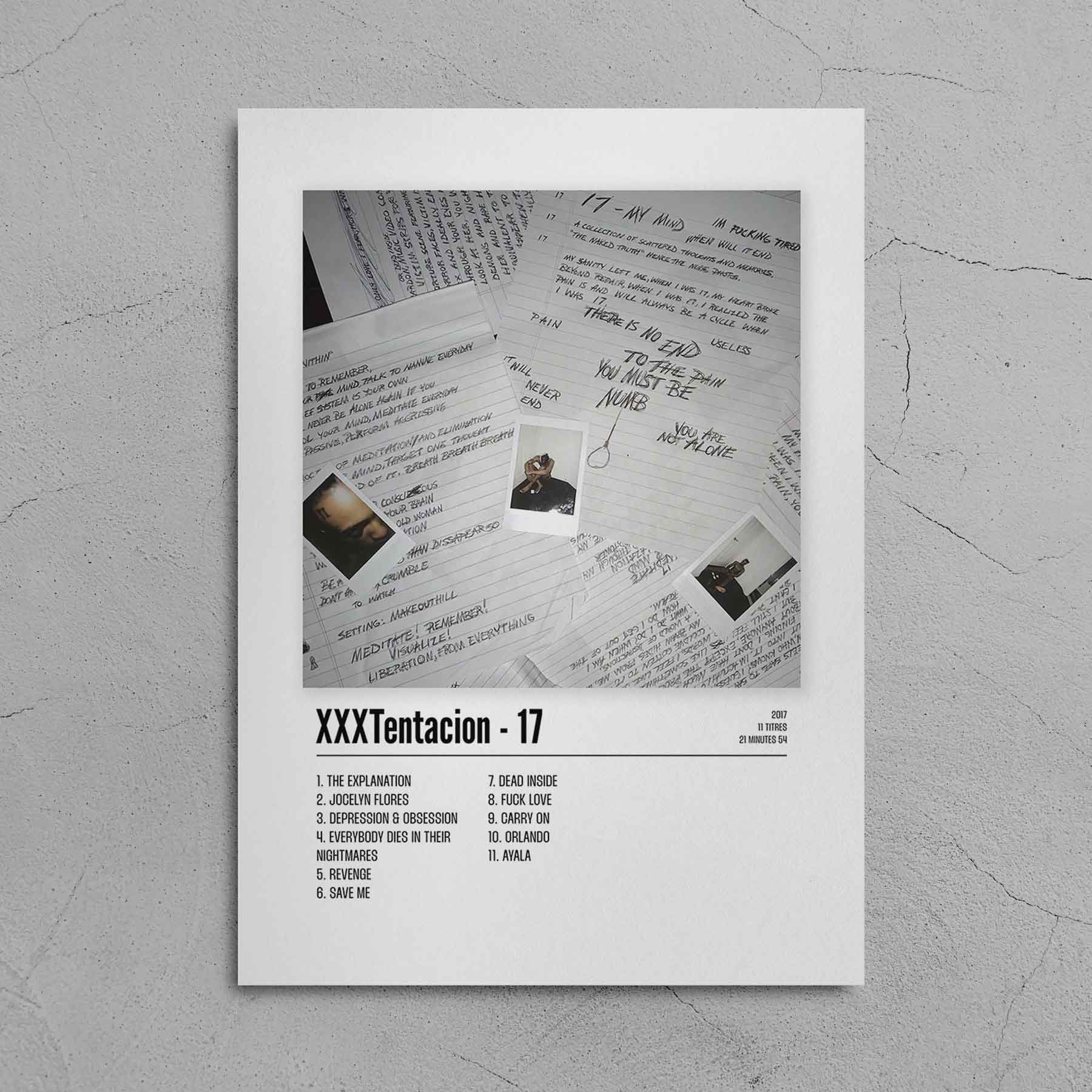 Poster XXXTentacion - 17 - Top Frame