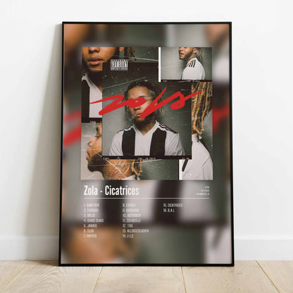 Poster Zola - Cicatrices - Top Frame