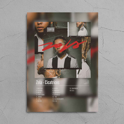 Poster Zola - Cicatrices - Top Frame