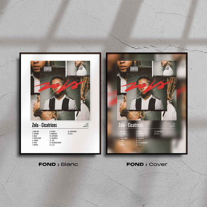 Poster Zola - Cicatrices - Top Frame