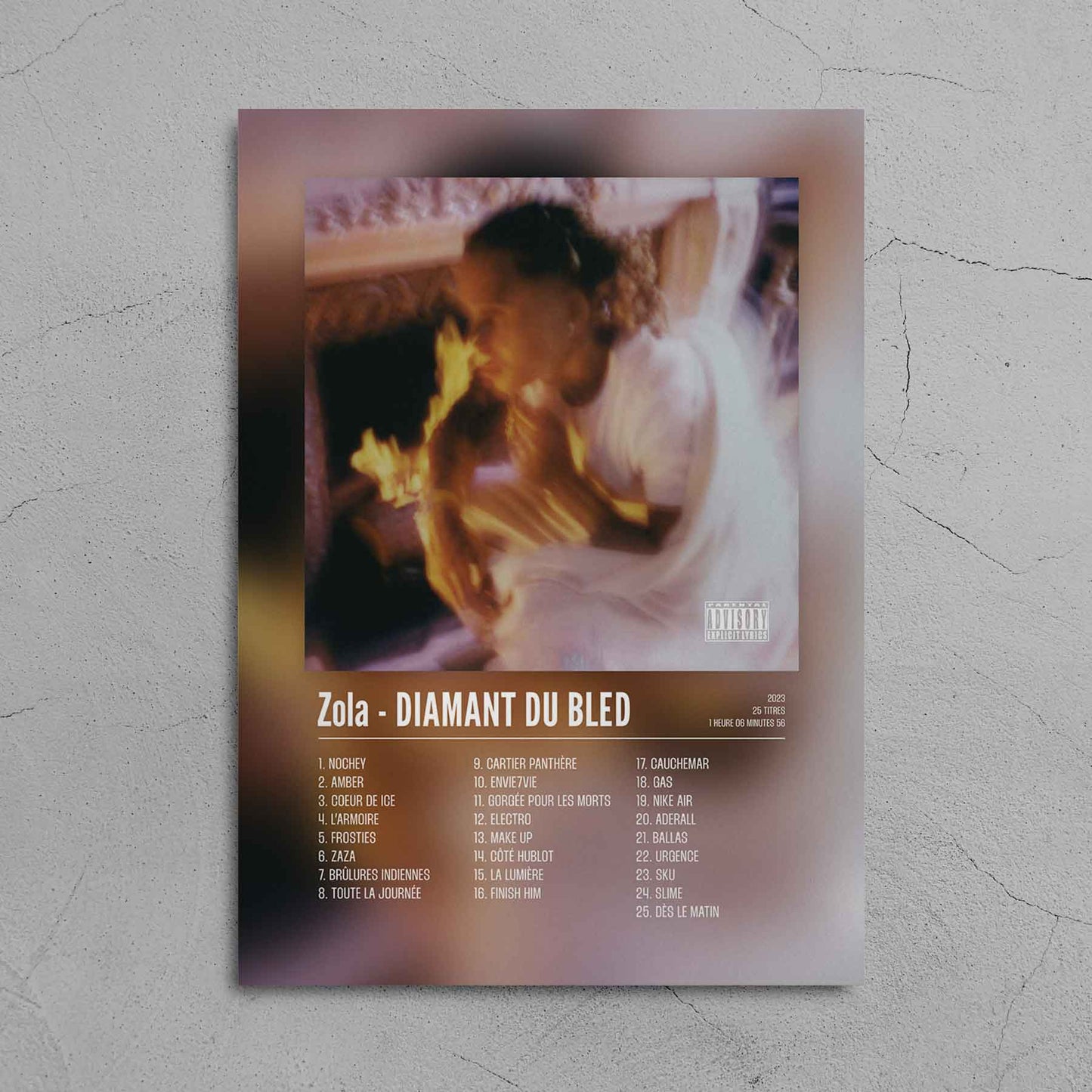 Poster Zola - DIAMANT DU BLED - Top Frame