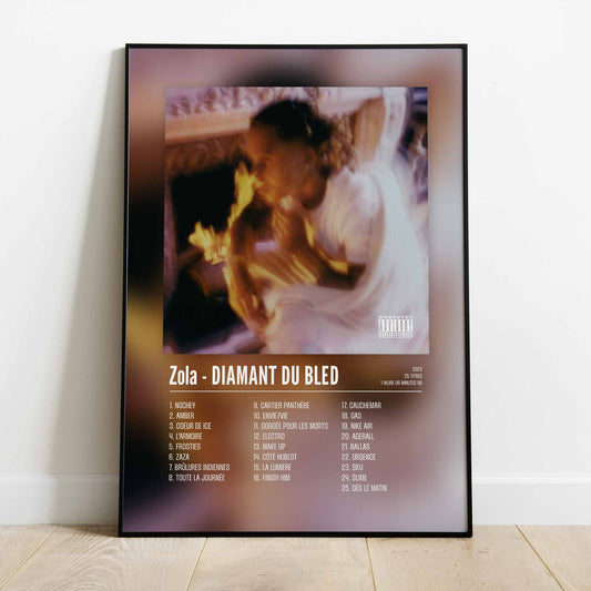 Poster Zola - DIAMANT DU BLED - Top Frame