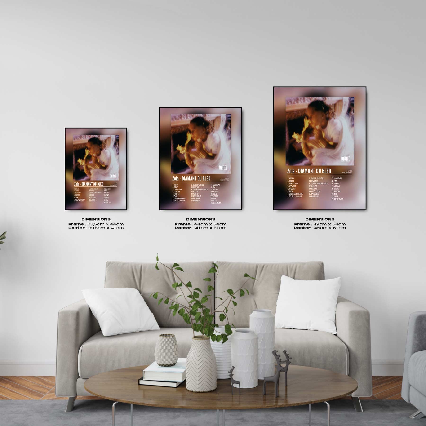 Poster Zola - DIAMANT DU BLED - Top Frame