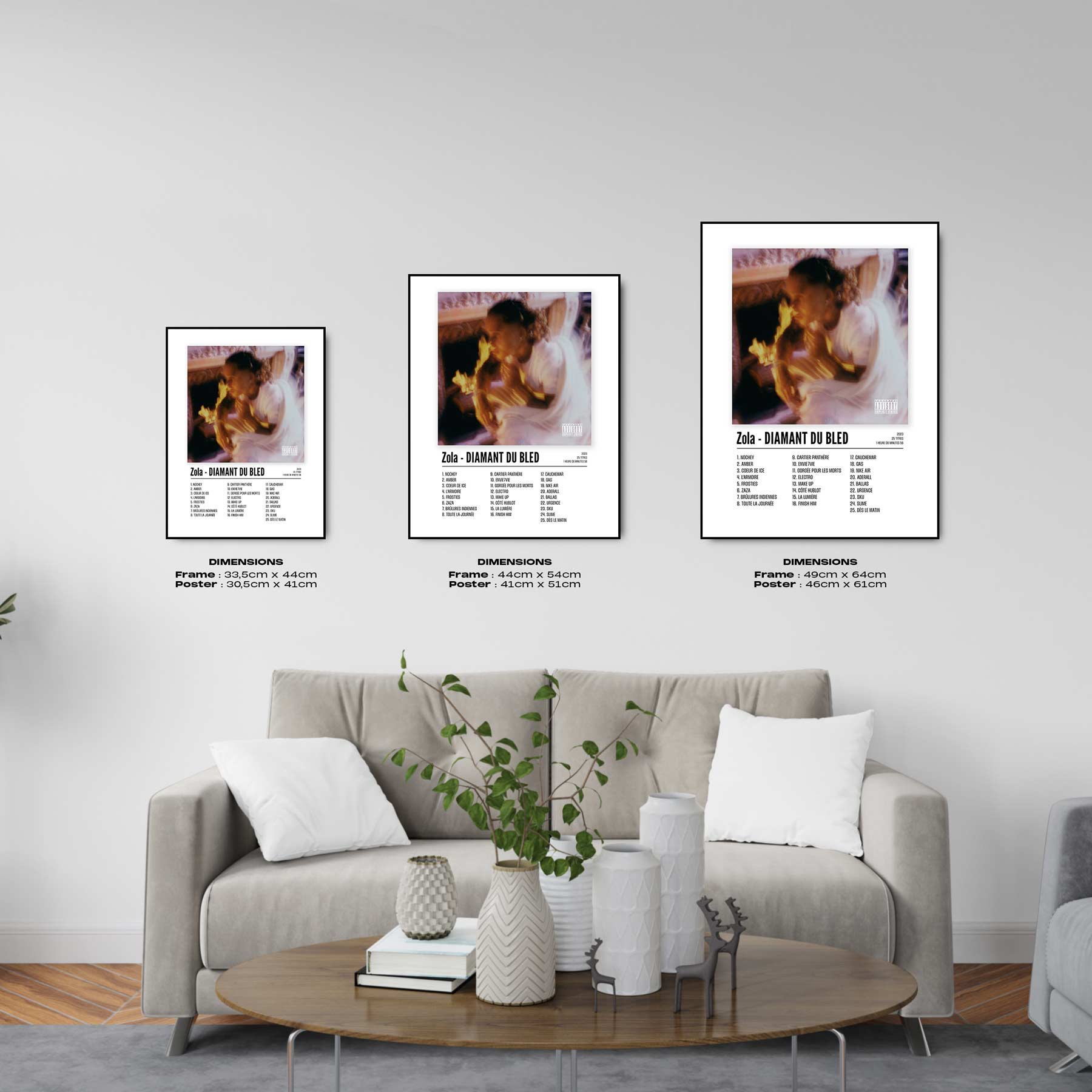 Poster Zola - DIAMANT DU BLED - Top Frame