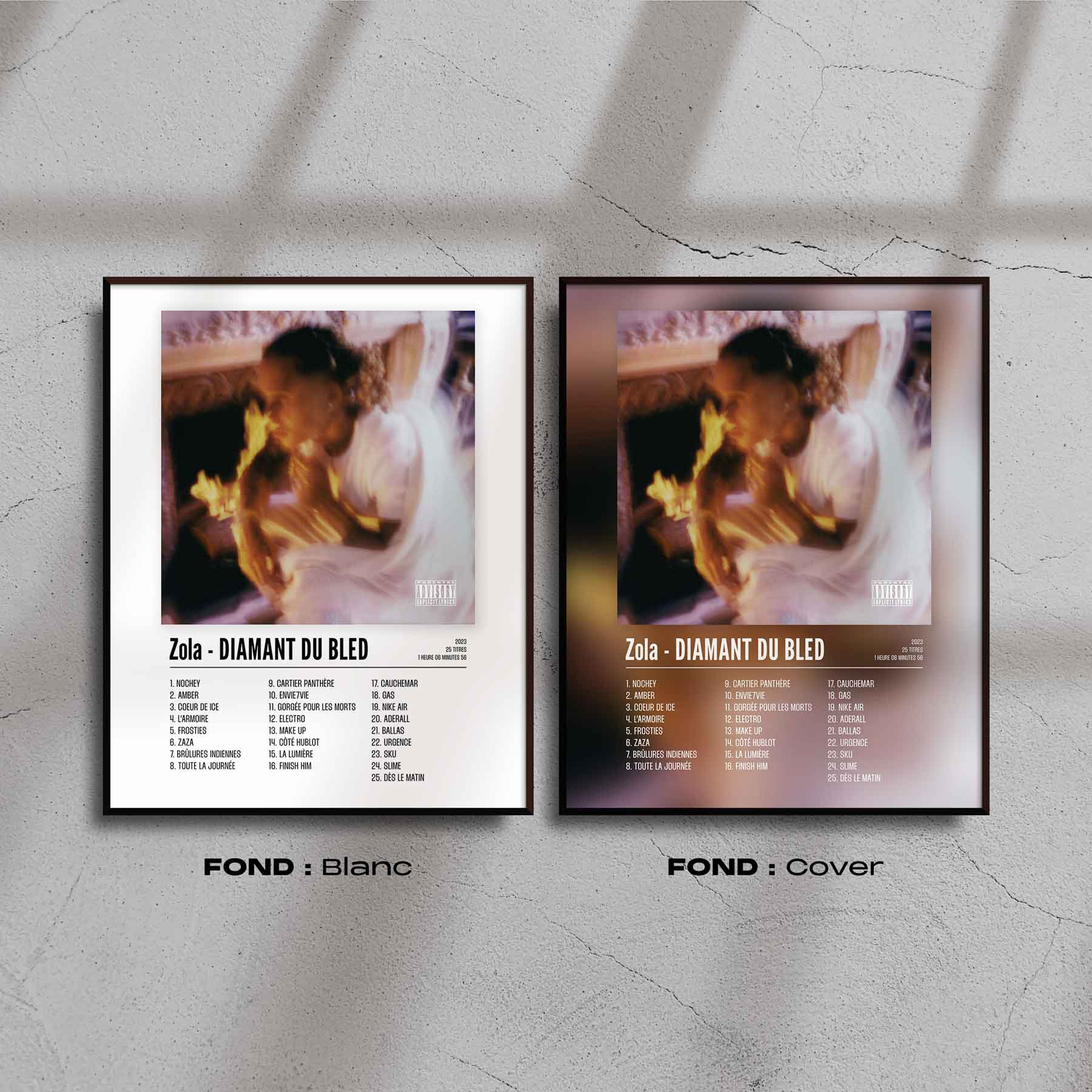 Poster Zola - DIAMANT DU BLED - Top Frame
