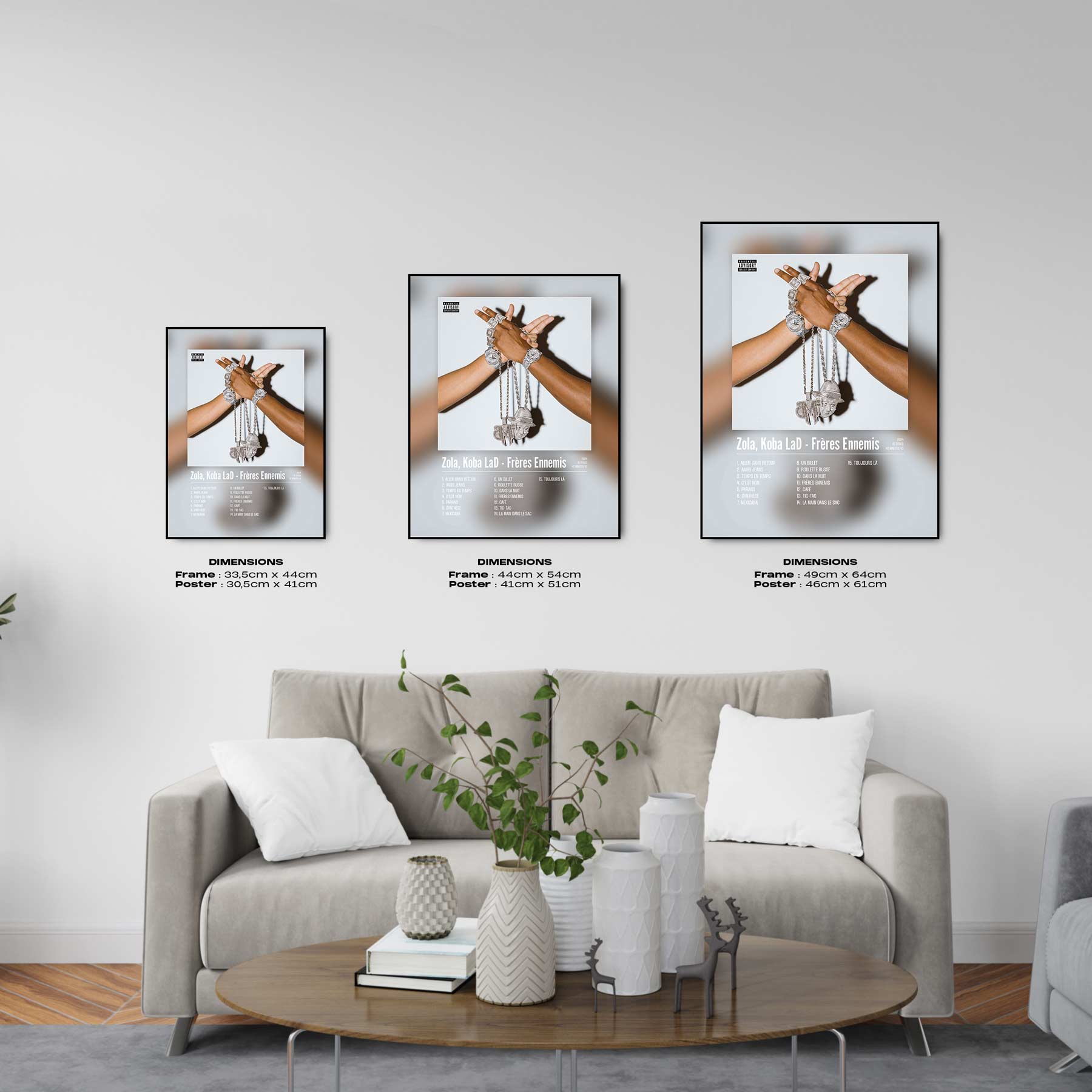 Poster Zola, Koba LaD - Frères Ennemis - Top Frame