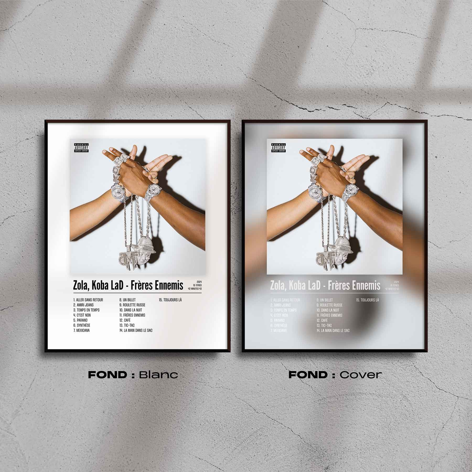 Poster Zola, Koba LaD - Frères Ennemis - Top Frame
