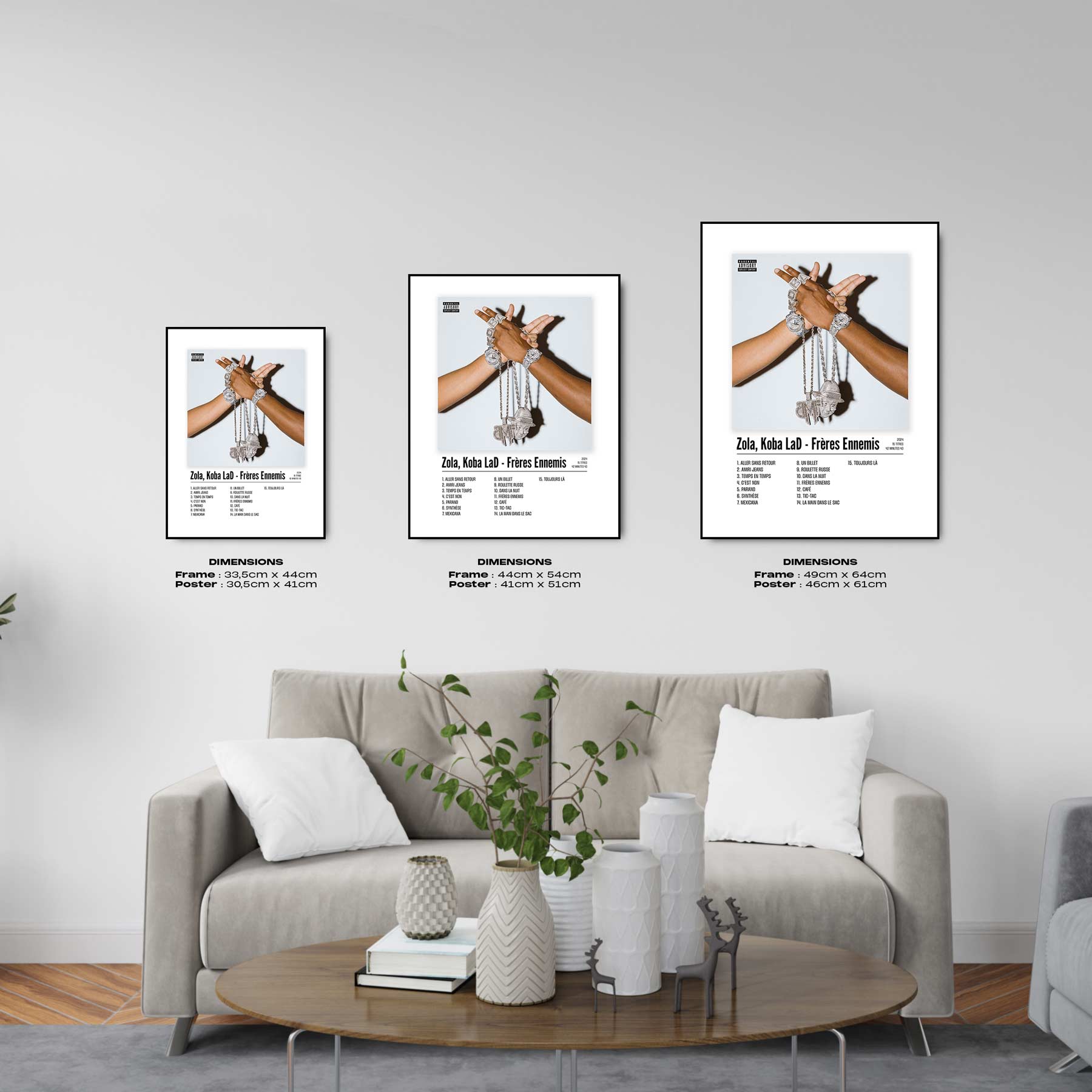 Poster Zola, Koba LaD - Frères Ennemis - Top Frame