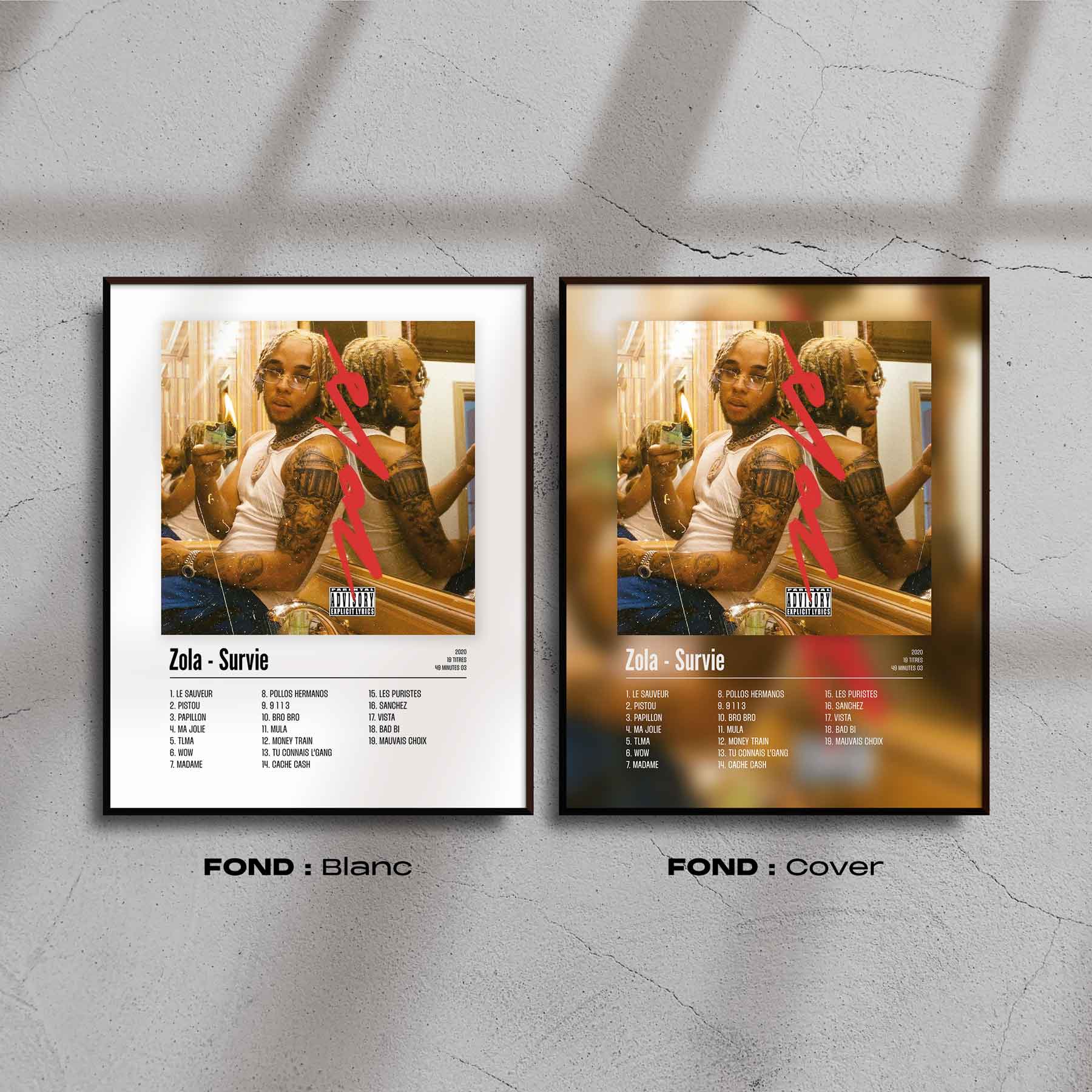 Poster Zola - Survie - Top Frame