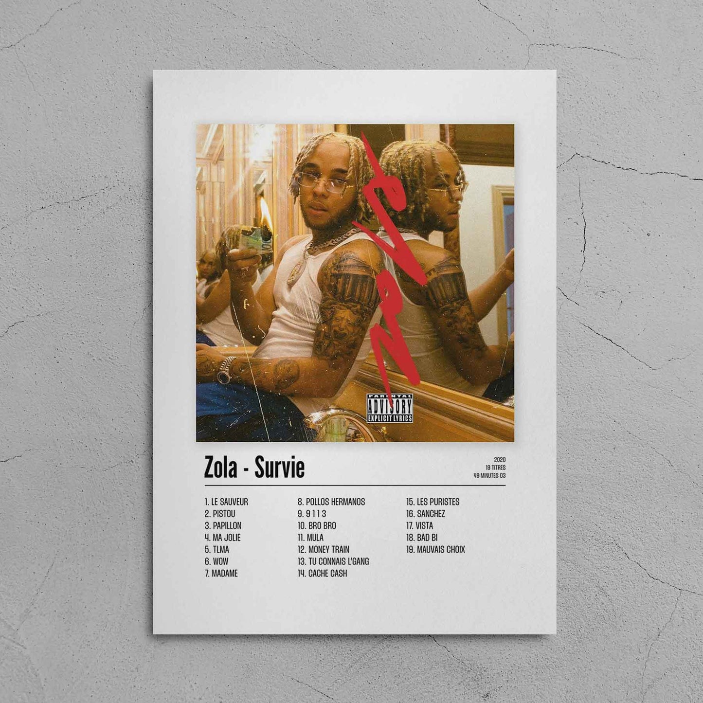 Poster Zola - Survie - Top Frame