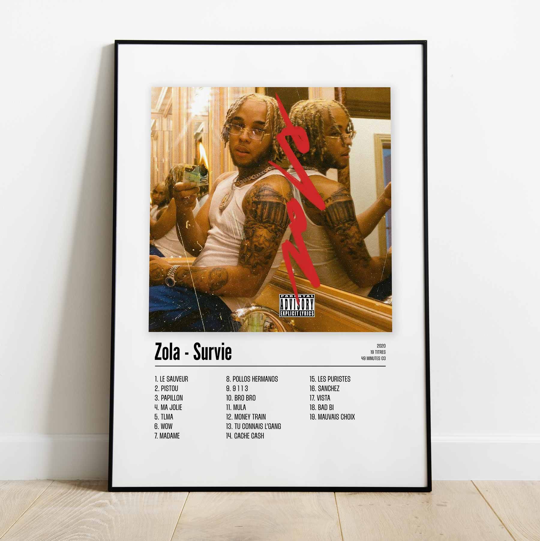 Poster Zola - Survie - Top Frame